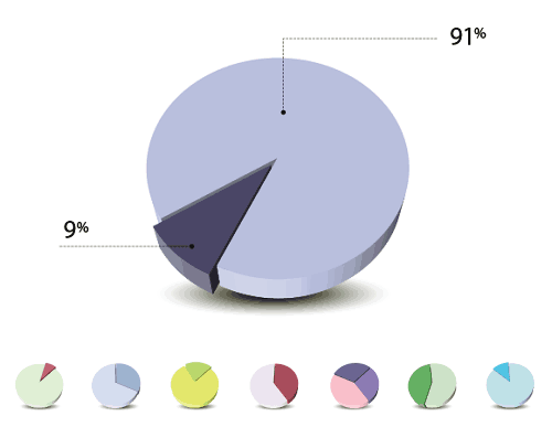 Pie Chart Illustrator